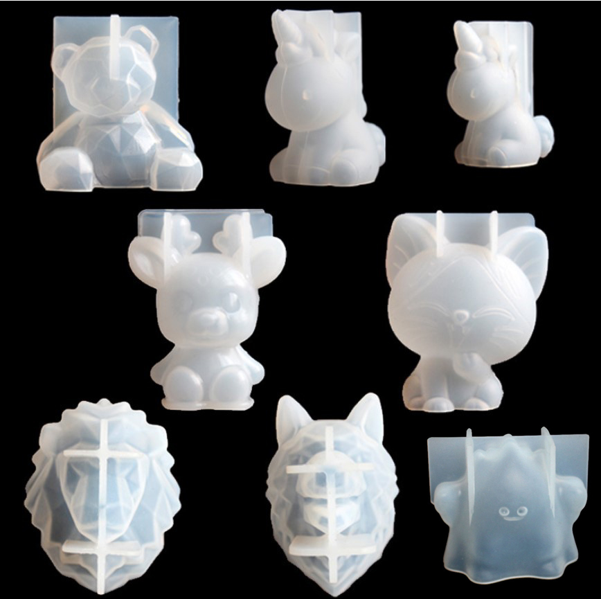 Candle Molds - Moules transparents en résine époxy et