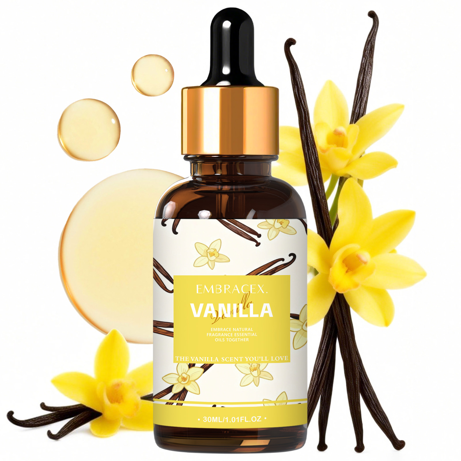 Huiles parfumées à la vanille  - Silk Candle avis et prix