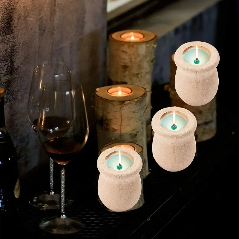 Vase à fleurs en bois vierge i - Candle Containers avis et prix