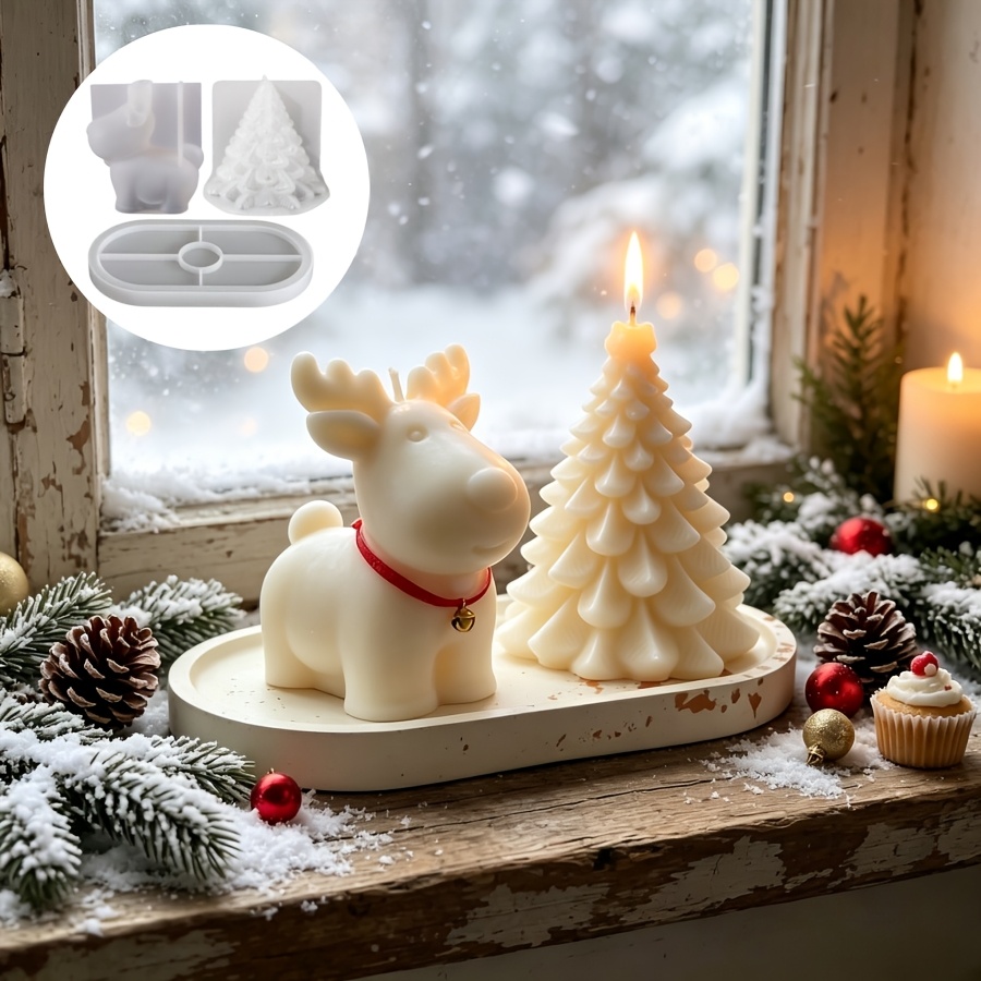Ensemble de 3 moules en silico - Candle Making Kit avis et prix